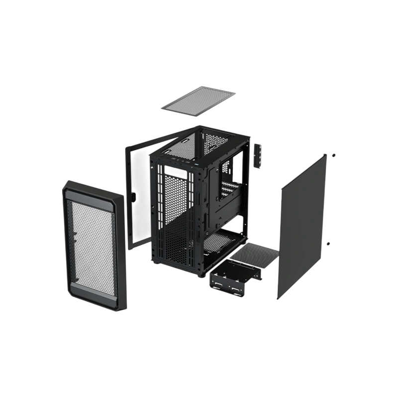 Компьютерный корпус XASTRA A303M 3ARGB-C6 TG Black (A303M-2FC14A-1FC12A-C6-D)