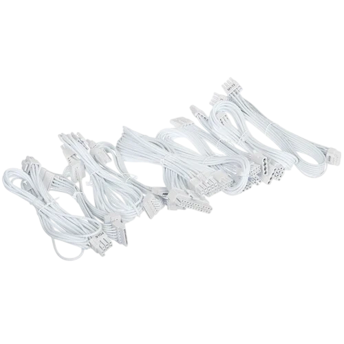 Блок питания Lian Li 850W SP850 White (G89.SP850W.01RU) 16 Pin (PCIe 5.0 Connector Cable Details) документация, комплект кабелей