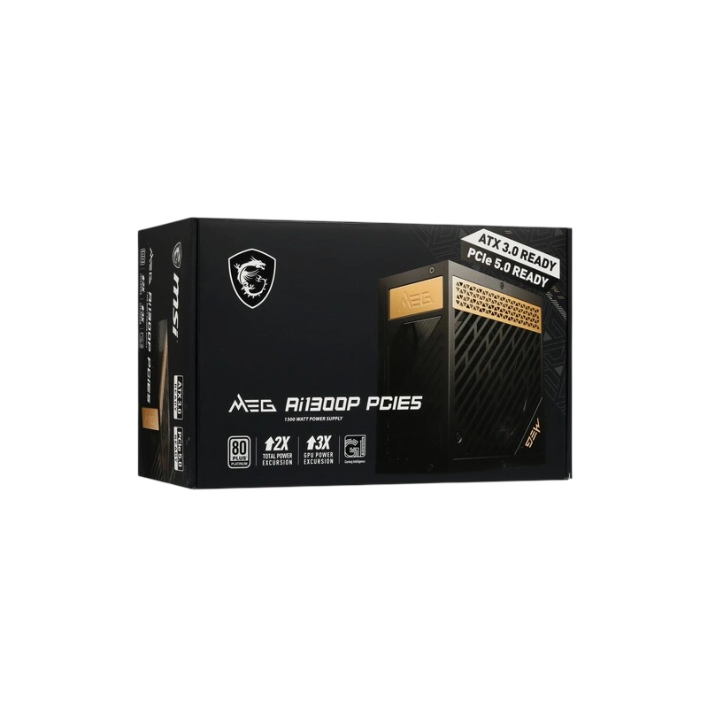 Блок питания MSI 1300W MEG Ai1300P (306-7ZP4A11-CE0) 16 Pin (PCIe 5.0 Connector Cable Details)