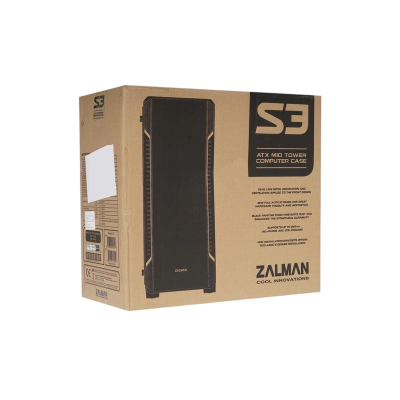 Компьютерный корпус Zalman S3 Black документация