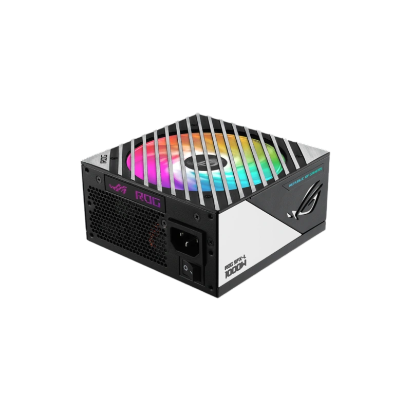Блок питания ASUS 1000W ROG-LOKI-1000P-SFX-LGAMING (90YE00N1-B0NA00) адаптер SFX-ATX, документация, кабель синхронизации RGB-подсветки, комплект кабелей