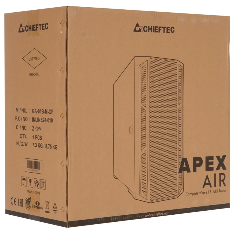 Компьютерный корпус Chieftec APEX AIR TG Black (GA-01B-M-OP) документация
