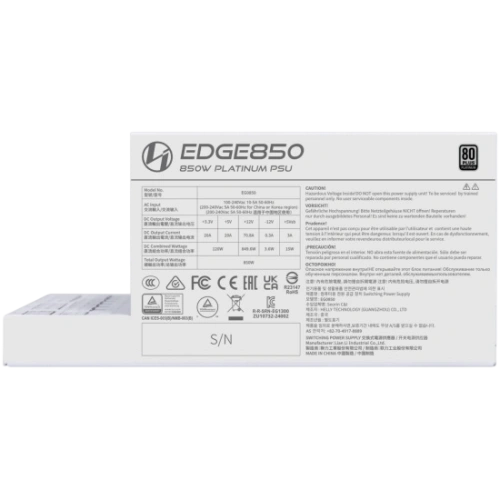 Блок питания Lian Li 850W EG0850 White (G9P.EG0850.WE00.RU) 16 Pin (PCIe 5.1 Connector Cable Details)