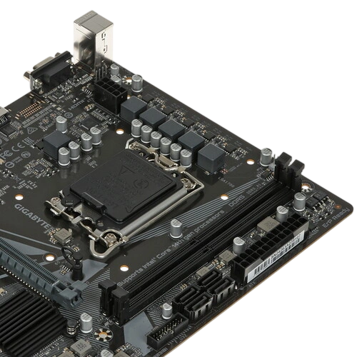 Материнская плата Gigabyte H610M H V2 документация, задняя планка
