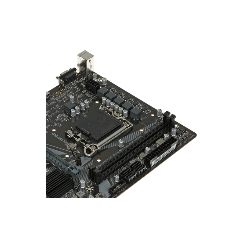 Материнская плата Gigabyte H610M H V2 документация, задняя планка