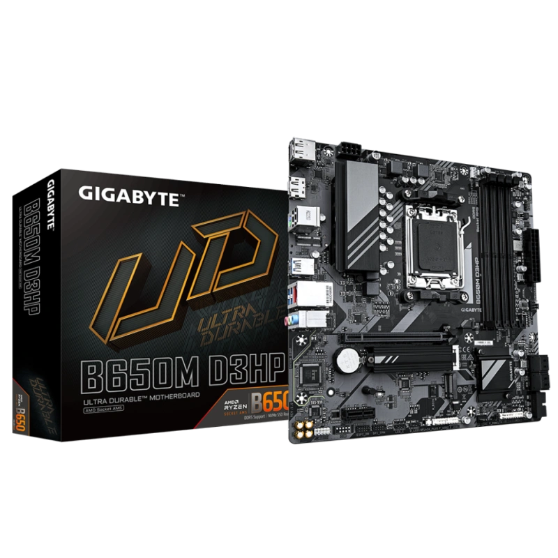 Материнская плата Gigabyte B650M D3HP документация, задняя планка, кабель SATA
