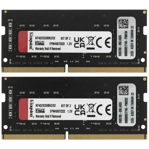 Оперативная память 32 Gb 3200 MHz Kingston FURY IMPACT (KF432S20IBK2/32) RTL