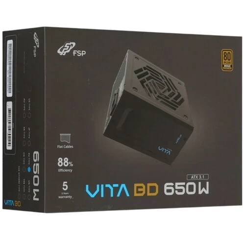 Блок питания FSP 650W VITA-650BD 16 Pin (PCIe 5.0 Connector Cable Details)