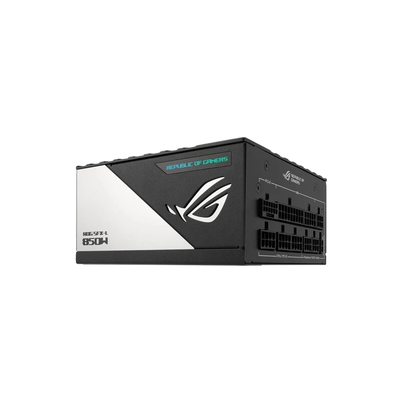 Блок питания ASUS 850W ROG-LOKI-850P-SFX-LGAMING RGB Black (90YE00N3-B0NA00) 16 Pin (PCIe 5.0 Connector Cable Details) адаптер SFX-ATX, комплект кабелей, комплект крепежа