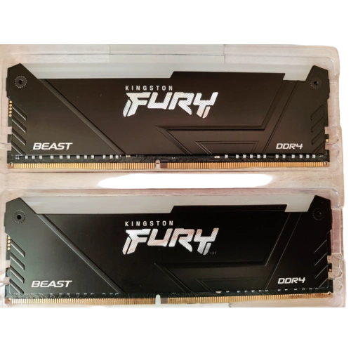 Оперативная память 16 Gb 3200 MHz Kingston FURY Beast RGB XMP Black (KF432C16BB2AK2/16)