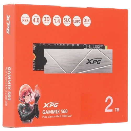 Твердотельный накопитель ADATA XPG 2000 Gb S60 Gray (AGAMMIXS60-2T-CS)