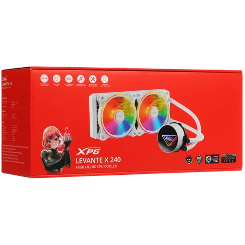 Система жидкостного охлаждения для процессора ADATA XPG Levante X 240 RGB White LEVANTEX240-WHCWW