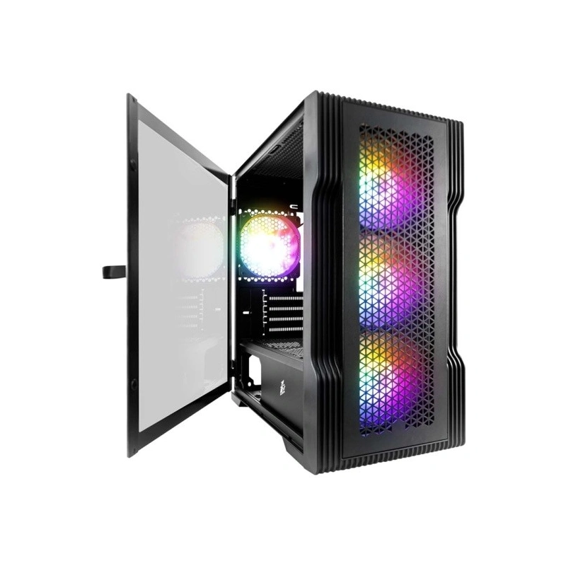 Компьютерный корпус 1STPLAYER TRILOBITE T3 ARGB Black (FP_T3-BK-4F2(AP))