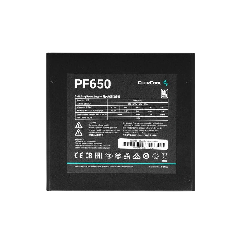 Блок питания Deepcool 650W PF650 (R-PF650D-HA0B-EU)