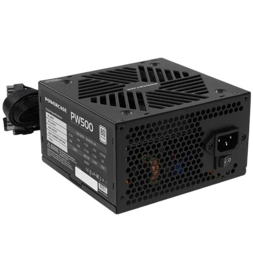 Блок питания Powercase 500W PW500 Black (PS-500W-DC)