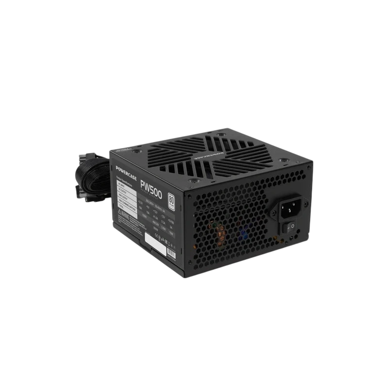 Блок питания Powercase 500W PW500 Black (PS-500W-DC)