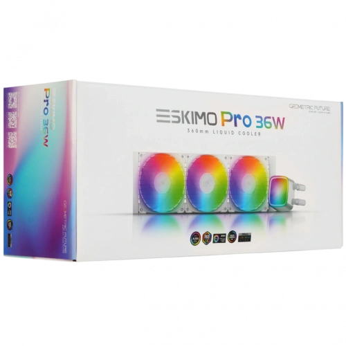Система жидкостного охлаждения для процессора Geometric Future Eskimo Pro 360 ARGB White (1C251W1361000)