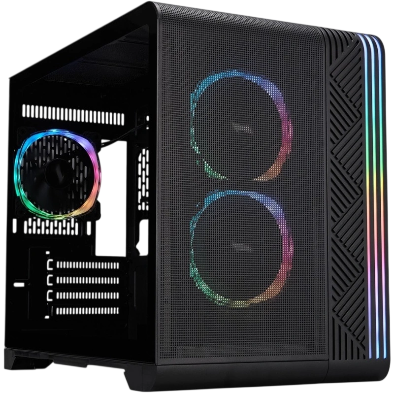 Компьютерный корпус 1STPLAYER VT6 ARGB Black (VT6-BK-3FS7)