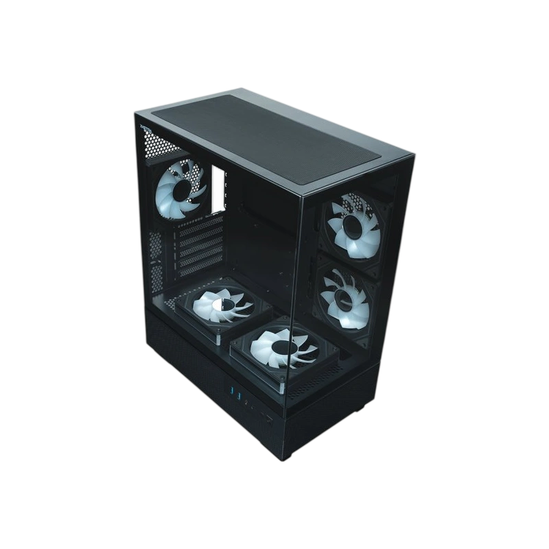 Компьютерный корпус XASTRA Q400M 5ARGB-C6-UC ARGB Black (Q400M-5FM12A-C6-UC)