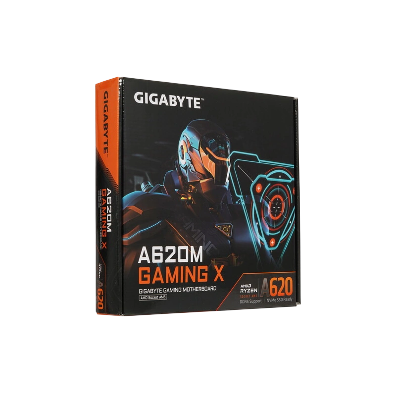 Материнская плата Gigabyte A620M GAMING X x кабель SATA, документация, задняя планка