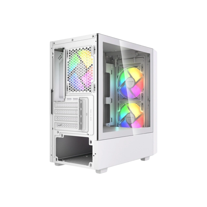 Компьютерный корпус Powercase Mistral SM02 TG ARGB White (CMMSM02W-A3)