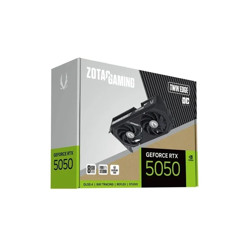 Видеокарта ZOTAC (ZT-B50500H-10M) GeForce RTX 5050 8GB Twin Edge OC MEDIUM PACK