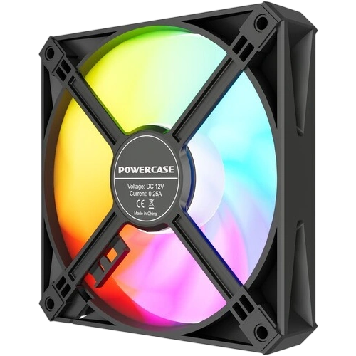 Вентилятор для корпуса Powercase (M56-12 ARGB) Black