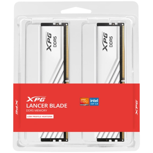 Оперативная память 64 Gb 5600 MHz ADATA XPG LANCER Blade RGB White (AX5U5600C4632G-DTLABWH)