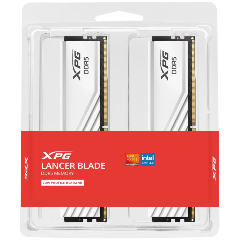Оперативная память 64 Gb 5600 MHz ADATA XPG LANCER Blade RGB White (AX5U5600C4632G-DTLABWH)