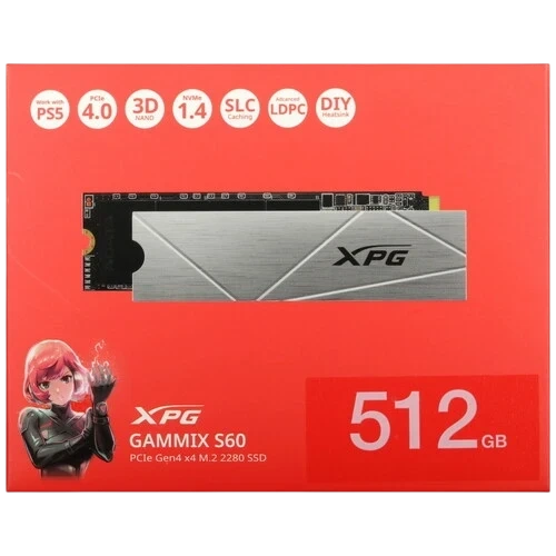 Твердотельный накопитель ADATA XPG 512 Gb AGAMMIX S60 (AGAMMIXS60-512G-CS)