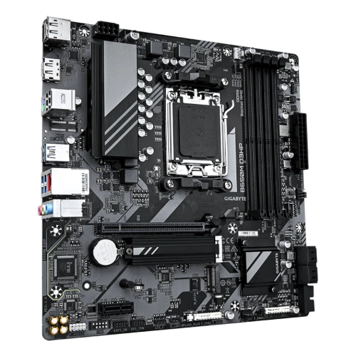 Материнская плата Gigabyte B650M D3HP документация, задняя планка, кабель SATA
