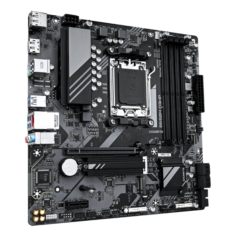 Материнская плата Gigabyte B650M D3HP документация, задняя планка, кабель SATA