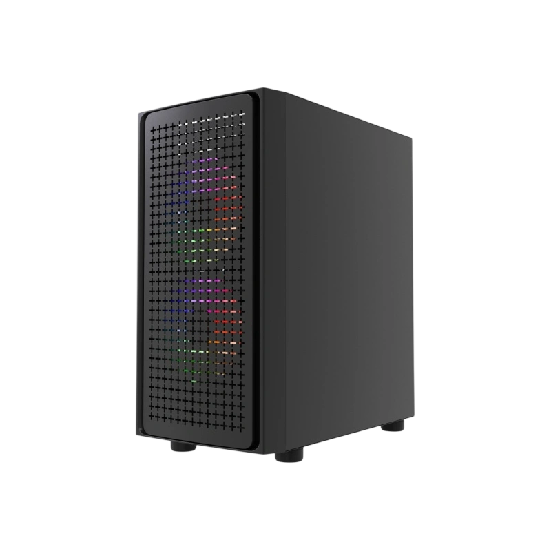 Компьютерный корпус Powercase Mistral Micro EM20 TG FRGB Black (CMMEM20B-L3)