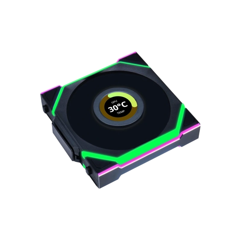 Вентилятор для корпуса Lian Li UNI FAN SL WIRELESS LCD 120 Reverse Blade ARGB Black (G99.12RSLLCD1W1B.R0)