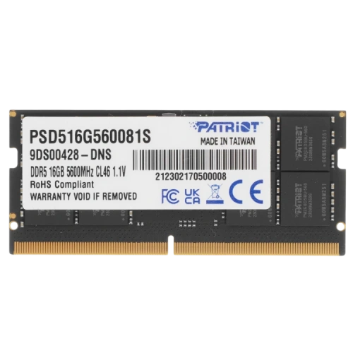 Оперативная память 16 Gb 5600 MHz PATRIOT Signature Line (PSD516G560081S)