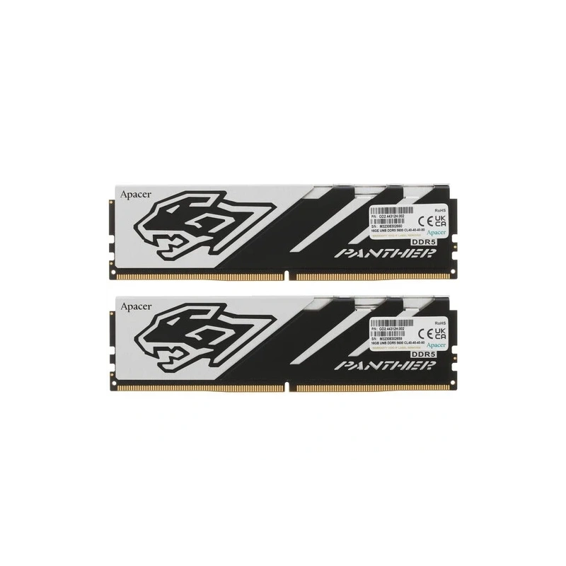 Оперативная память 32 Gb 5600 MHz Apacer Panther OC Black/White (AH5U32G56C5227BAA-2)