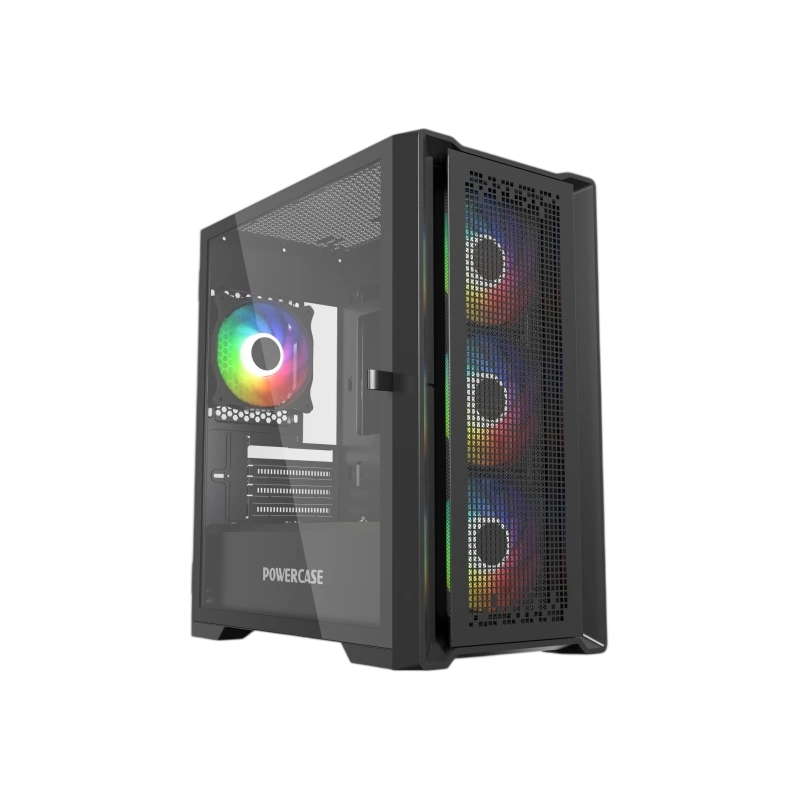 Компьютерный корпус Powercase ByteFlow Micro TG ARGB Black (CAMBFB-A4) документация