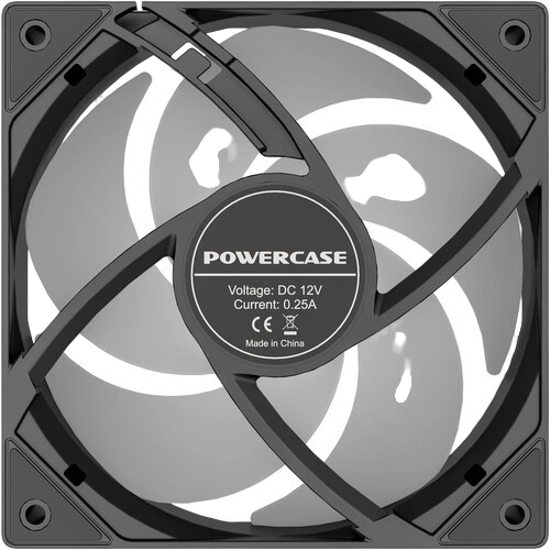 Вентилятор для корпуса Powercase (M53-12 ARGB) Black комплект крепежа