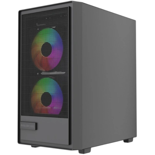 Компьютерный корпус Powercase Mistral SM02 TG ARGB Black (CMMSM02B-A3)