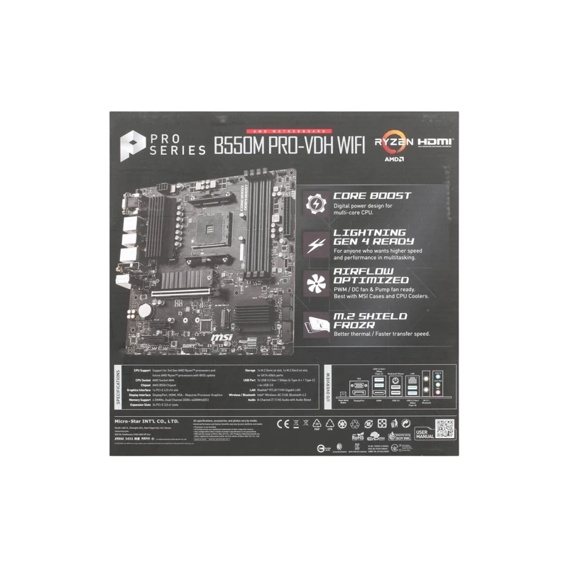 Материнская плата MSI B550M PRO-VDH WIFI