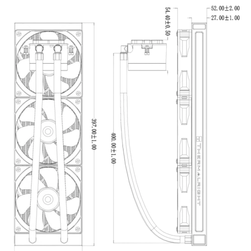 Система жидкостного охлаждения для процессора Thermalright Frozen Magic 360 Digital ARGB V2 White (TRFM360DAWV2)