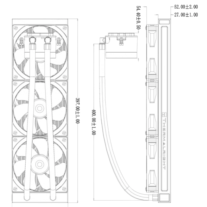Система жидкостного охлаждения для процессора Thermalright Frozen Magic 360 Digital ARGB V2 White (TRFM360DAWV2)