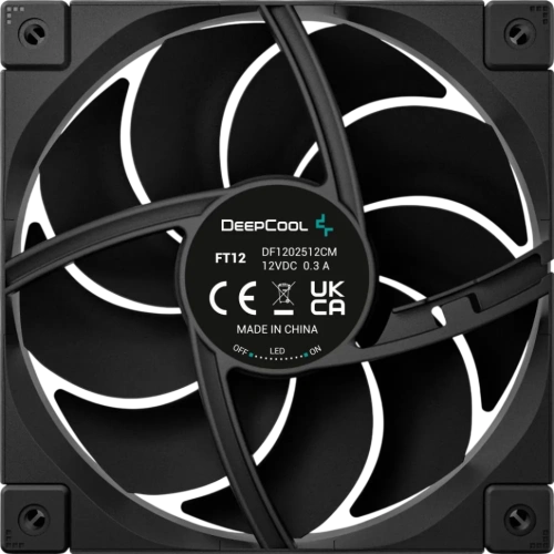 Вентилятор для корпуса Deepcool FT12 LED Black