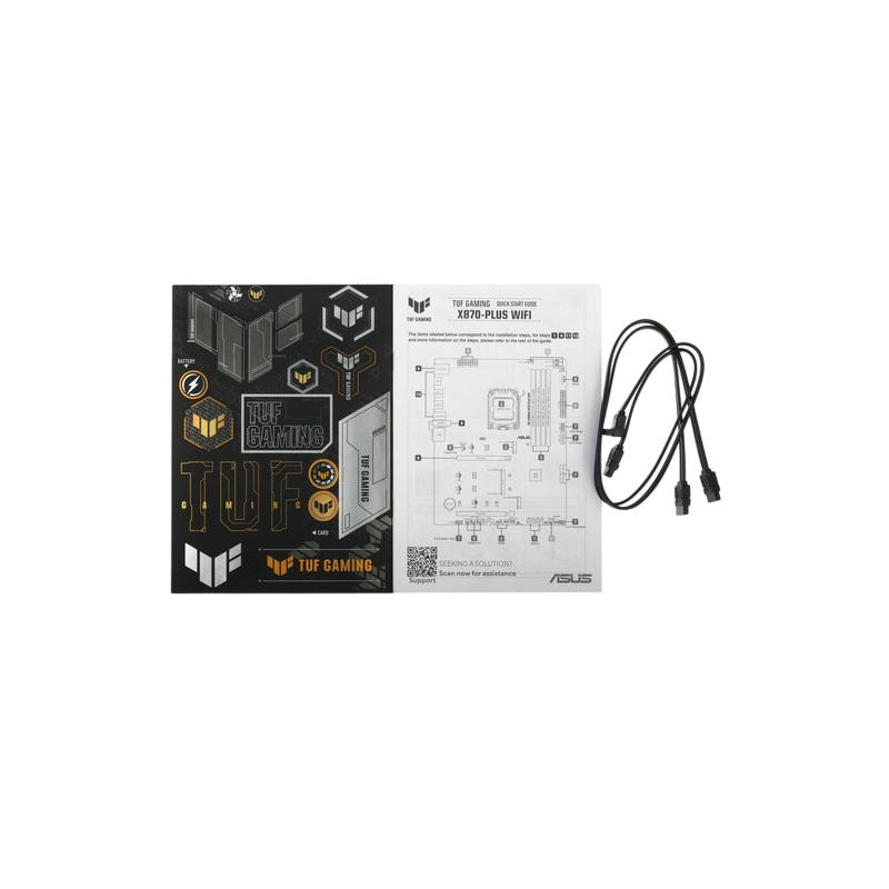 Материнская плата ASUS TUF GAMING X870-PLUS WIFI (90MB1IU0-M0EAY0) 2 x кабель SATA, антенна WiFi, комплект наклеек