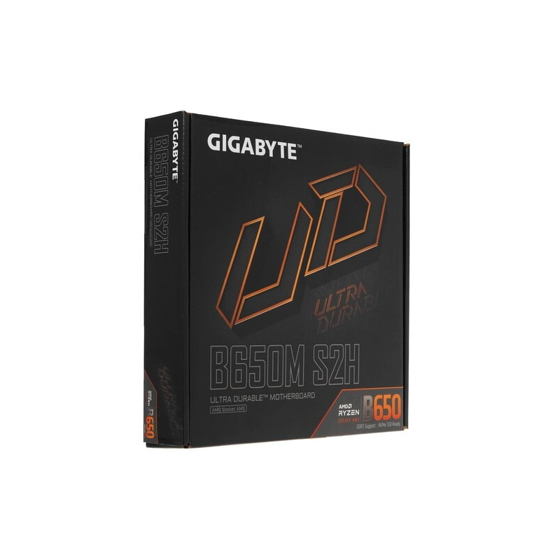 Материнская плата Gigabyte B650M S2H x кабель SATA, документация, задняя планка