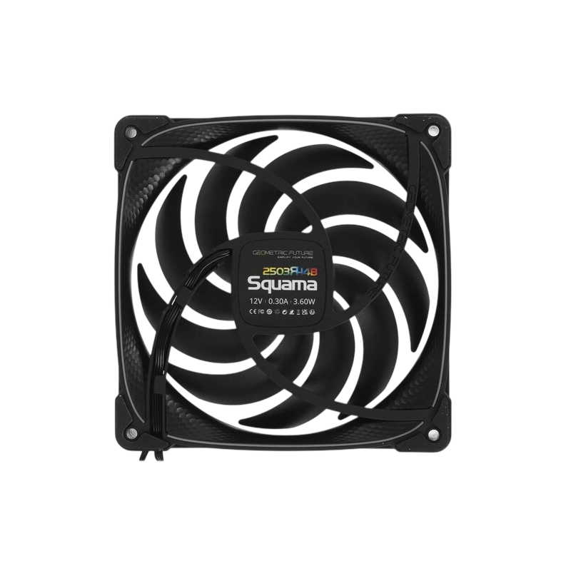Вентилятор для корпуса Geometric Future Squama 2503RB-14 Reverse ARGB Black (1F2503R114000)