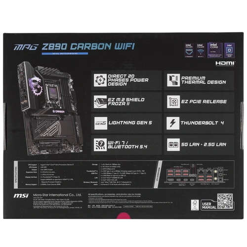 Материнская плата MSI MPG Z890 CARBON WIFI