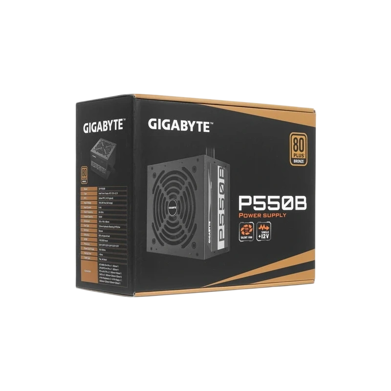 Блок питания Gigabyte 550W (GP-P550B) документация, комплект крепежа