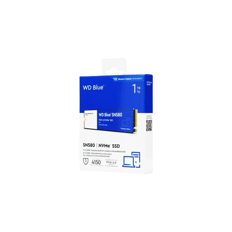 Твердотельный накопитель Western Digital 1000 Gb SN580 Blue (WDS100T3B0E) BOX