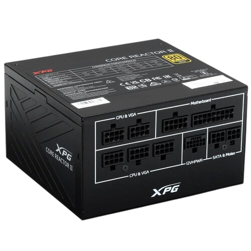 Блок питания ADATA XPG 750W CORE REACTOR II 750 (COREREACTORII750G-BKCEU) (PCIe 5.0 Connector Cable Details)